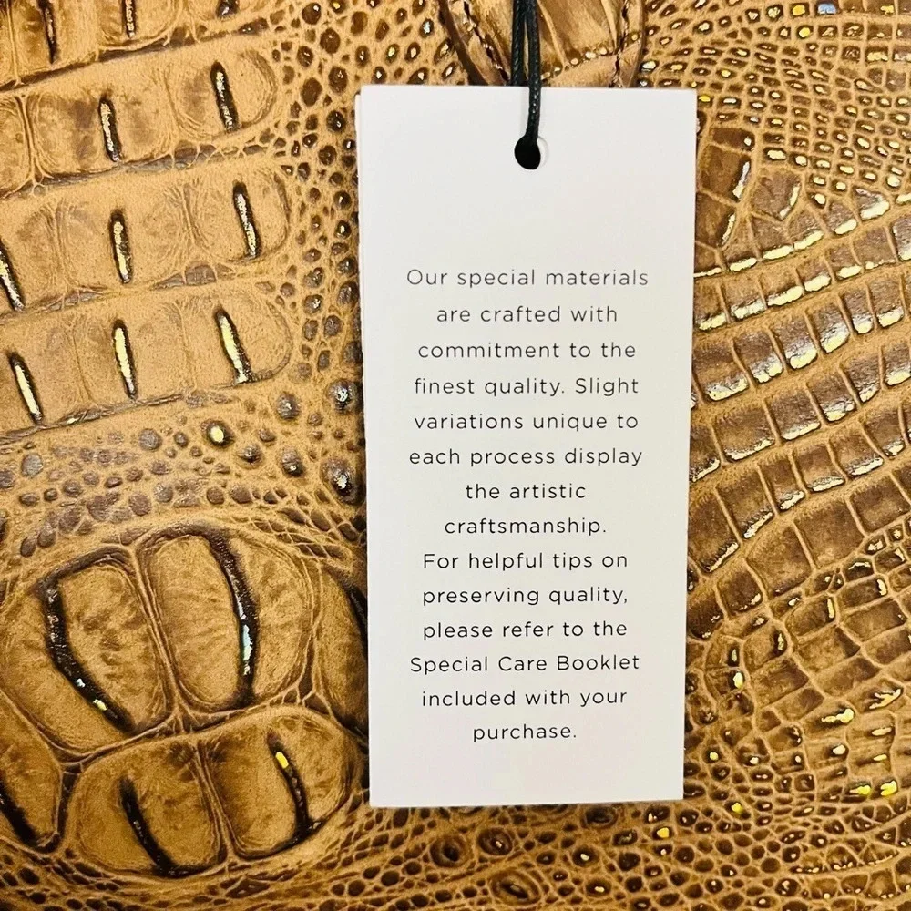 Brahmin Medium Duxbury Satchel – Vintage Gold Mini Melbourne – NWT
